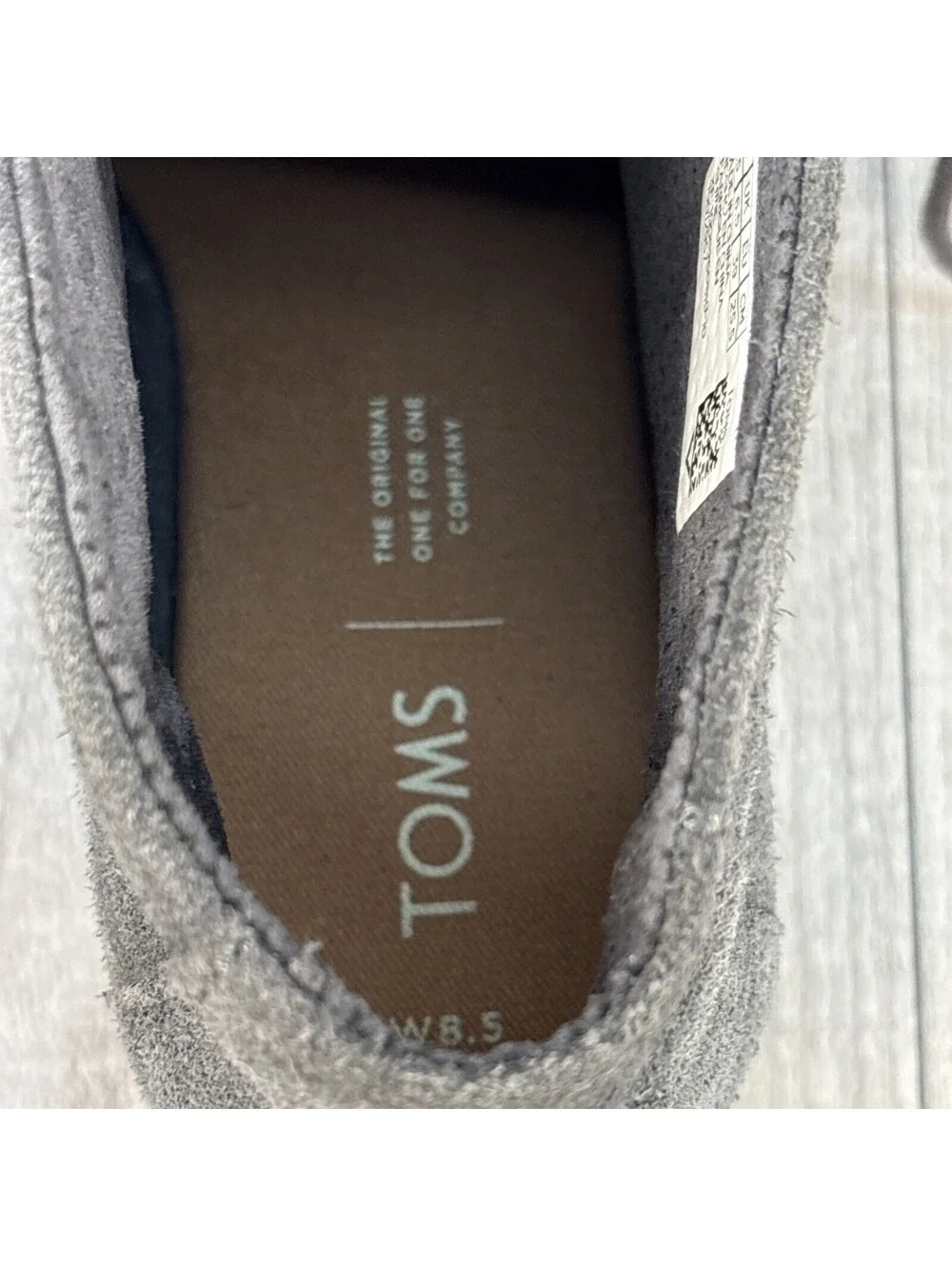 TOMS Desert Wedge Suede Chukka Bootie Grey 8.5